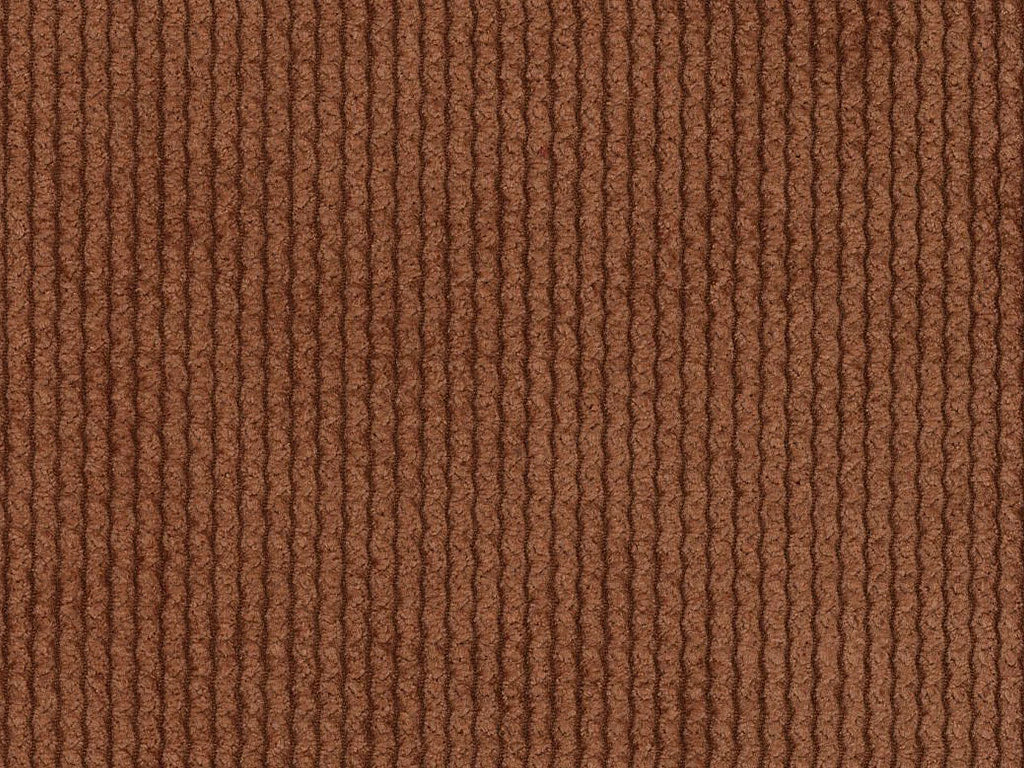 Canapé velours côtelé modulable 4 places terracotta - POGNI