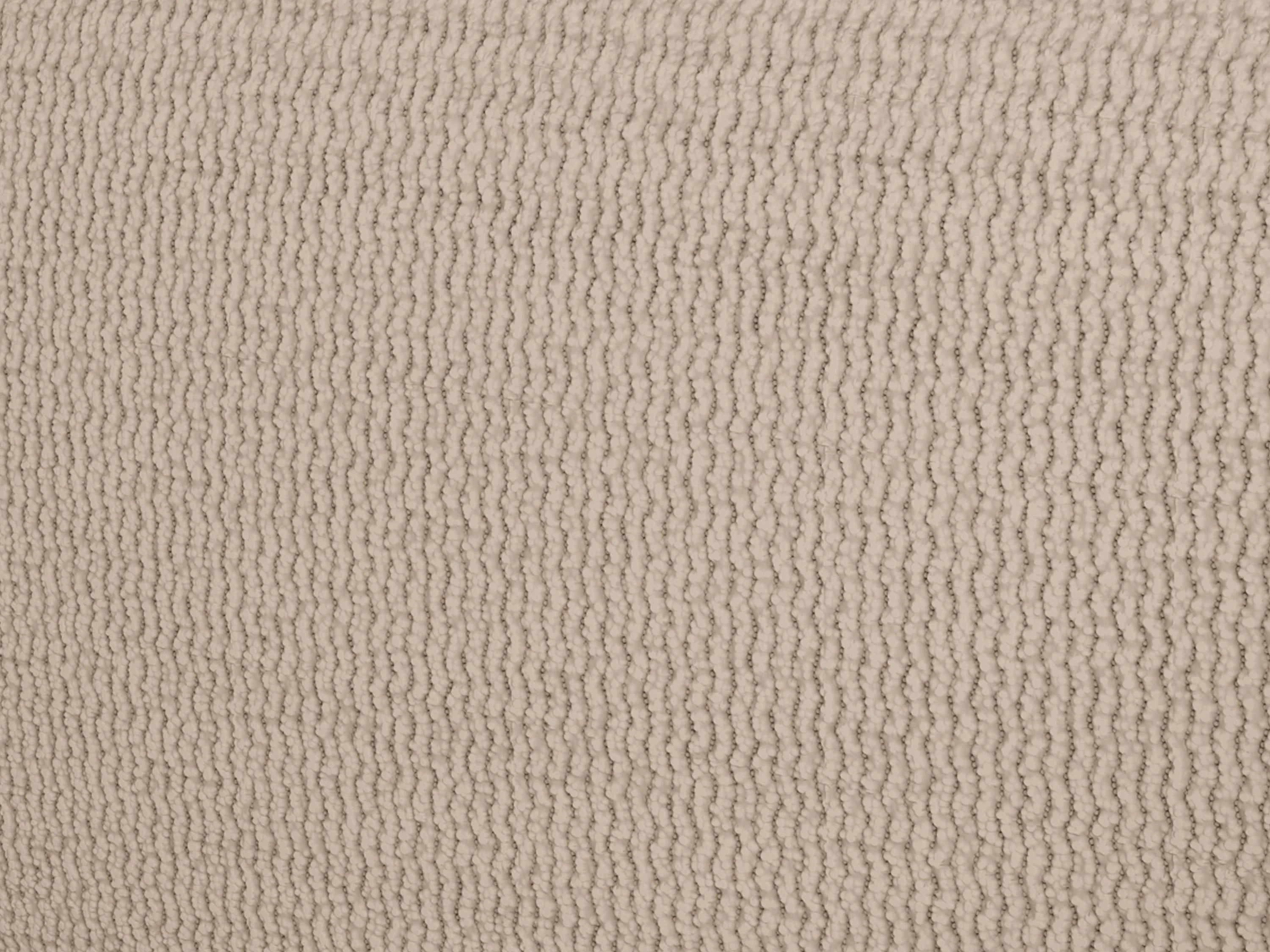 Canapé velours côtelé d'angle panoramique beige - POGNI